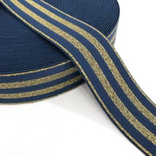 Elastika gladka 4 cm LUREX GOLD jeans