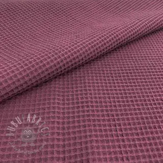 Bombažni vafel tkanja purple