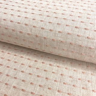Viskoza z lanom Embroidery stitch natural rose