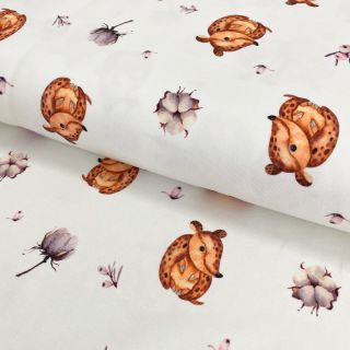 Pletene tkanine Snoozy fabrics Cute animals Armadillo digitalni tisk