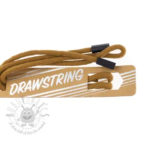 Vrvica za kapuco s končniki 115 cm HEAD1 dark camel