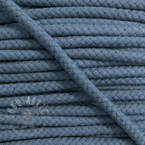 Bombažna vrvica 8 mm srednji jeans