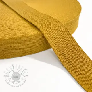 Bombažni trak 4 cm ochre