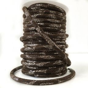 Semiš vrvica Glitter brown