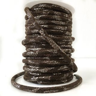 Semiš vrvica Glitter brown