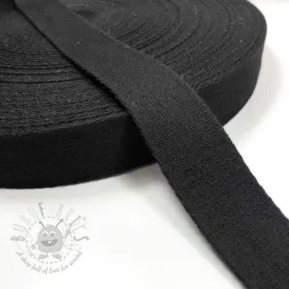 Bombažni trak 4 cm black