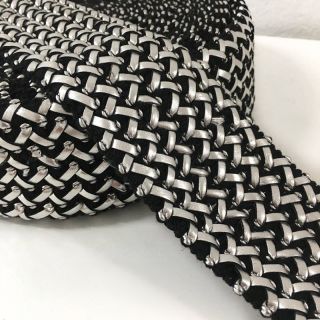 Elastika gladka 6 cm Party silver