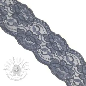Čipka Blossom dark grey