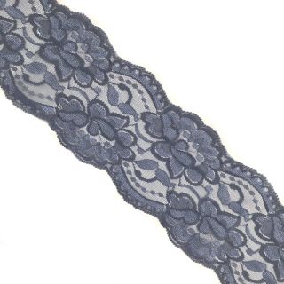 Čipka Blossom dark grey