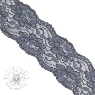 Čipka Blossom dark grey