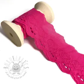 Čipka Heart fuchsia