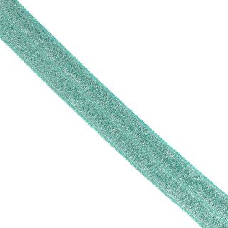 Poševna elastika glitter 20 mm dark mint