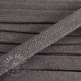 Bombažna vrvica ploska 15 mm dark grey