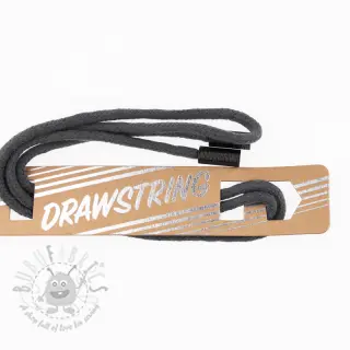 Vrvica za kapuco s končniki 115 cm HEAD1 dark grey