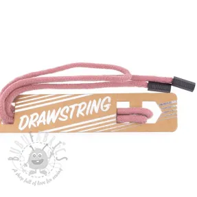 Vrvica za kapuco s končniki 115 cm HEAD1 old pink
