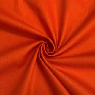 Bavlnený popelín flame orange