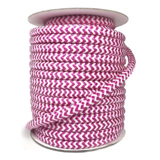 Poliestrska pletena vrvica ZIG ZAG fuchsia