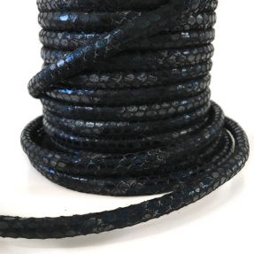 Vrvice umetno usnje Snake black