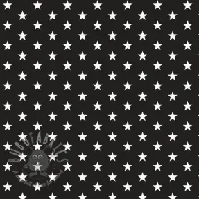 Bombažna tkanina Petit stars black