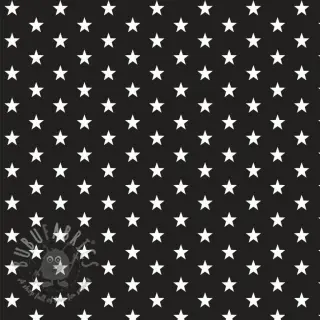 Bombažna tkanina Petit stars black