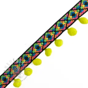 Pompom IBIZA neon yellow