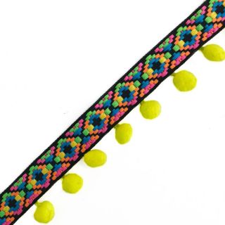 Pompom IBIZA neon yellow