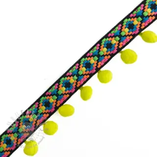 Pompom IBIZA neon yellow