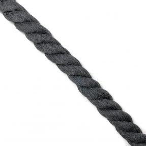 Bombažna vrvica 2,5 cm dark grey