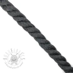 Bombažna vrvica 2,5 cm dark grey