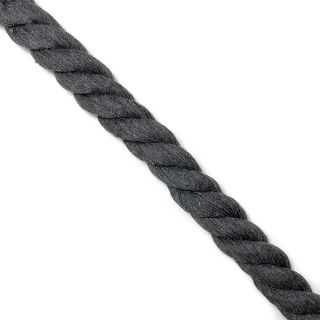 Bombažna vrvica 2,5 cm dark grey