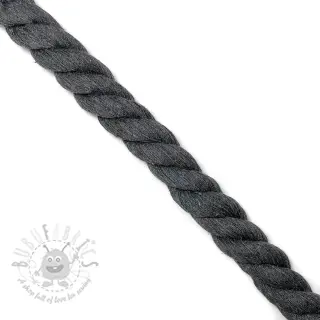 Bombažna vrvica 2,5 cm dark grey