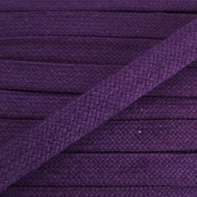 Bombažna vrvica ploska 15 mm purple