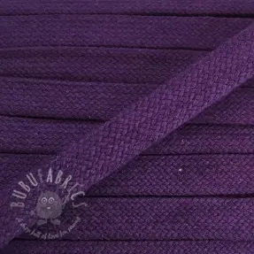 Bombažna vrvica ploska 15 mm purple