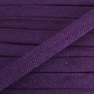 Bombažna vrvica ploska 15 mm purple