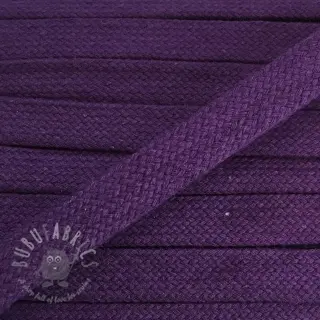 Bombažna vrvica ploska 15 mm purple