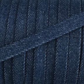 Bavlnená šnúra plochá 10 mm Denim petrol