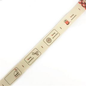 Bombažni trak Label sewing love