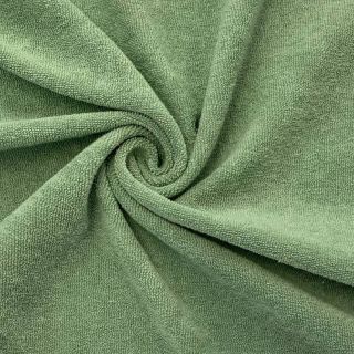Raztegljiva frotirna tkanina old green
