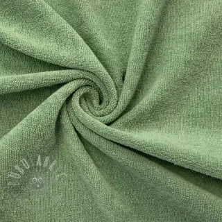 Raztegljiva frotirna tkanina old green
