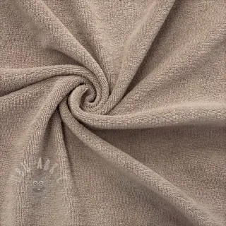 Raztegljiva frotirna tkanina taupe
