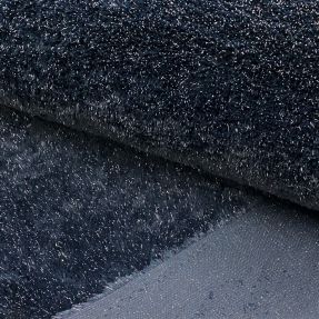 Umetno krzno LUREX SILVER navy