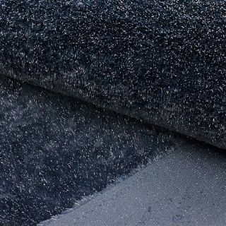 Umetno krzno LUREX SILVER navy