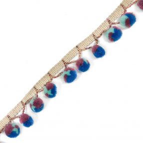 Pompom AFRICA mint cobalt