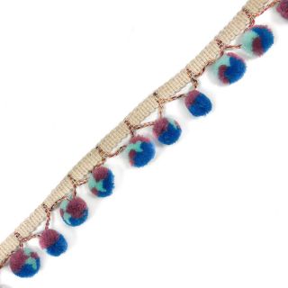 Pompom AFRICA mint cobalt