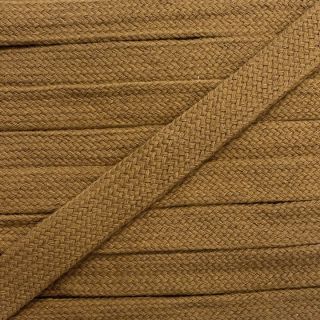 Bombažna vrvica ploska 13 mm brown