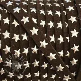 Semišasta vrvica Zvezde choco