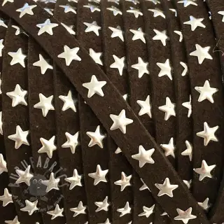 Semišasta vrvica Zvezde choco