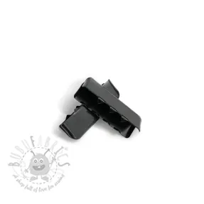 Kovinski zaključek traku 25 mm black