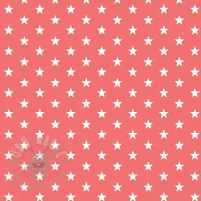 Bombažna tkanina Petit stars coral