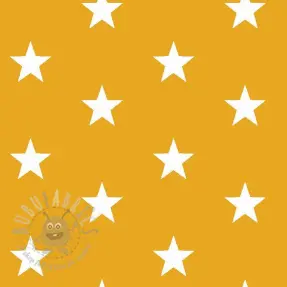 Bombažna tkanina Stars yellow